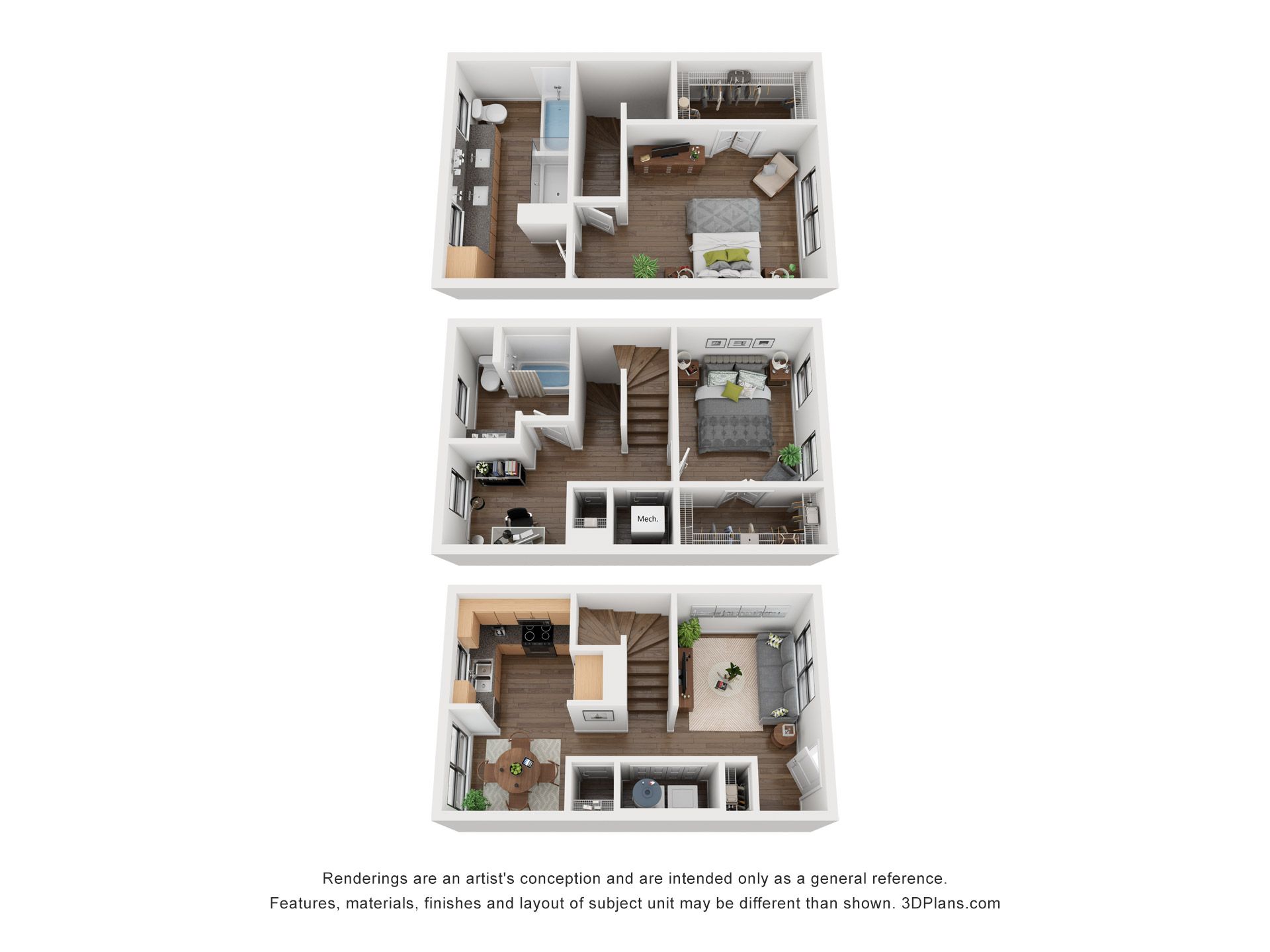 Floorplan Townhome 1